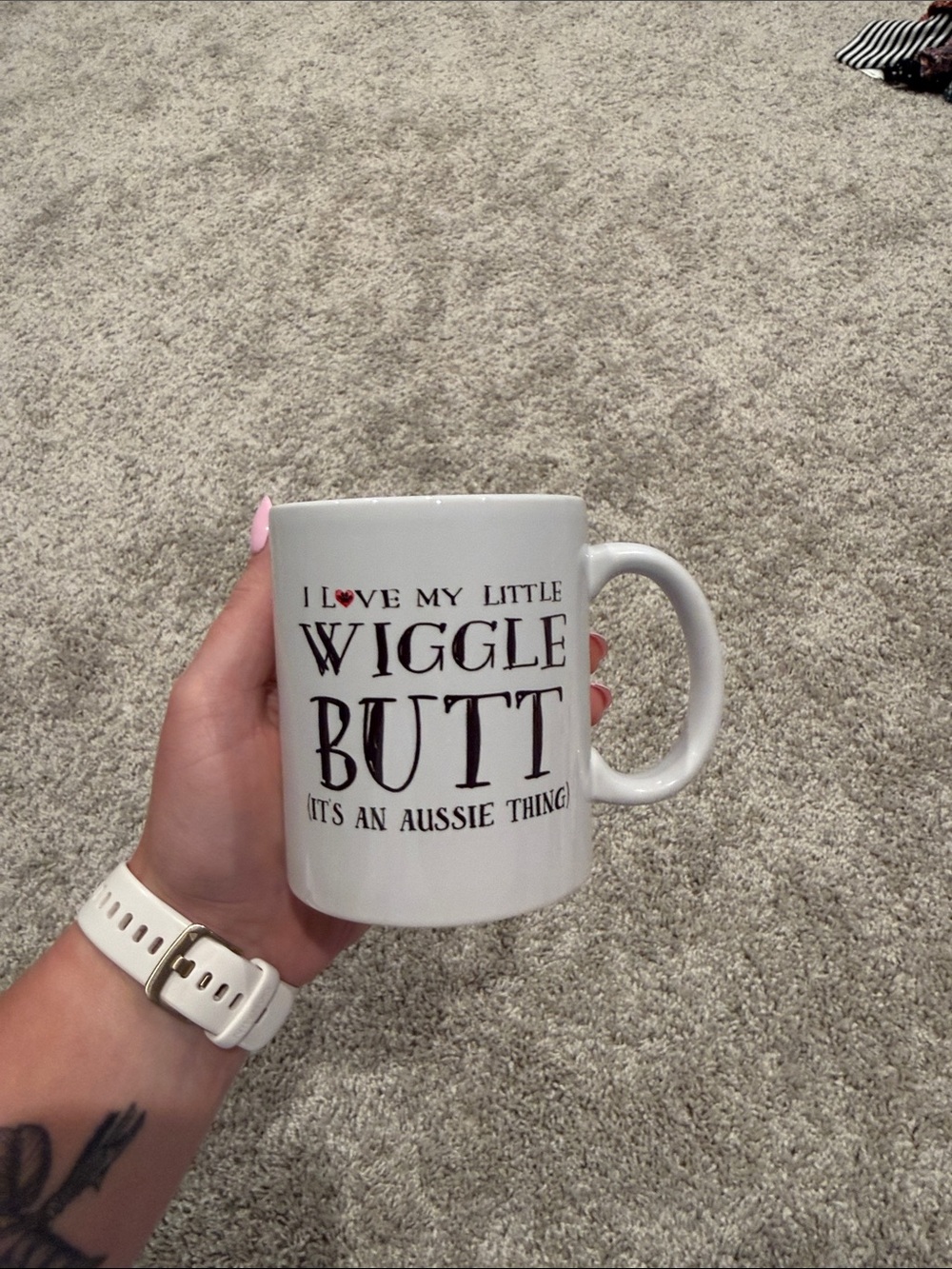Wiggle Butt Novelty White Mug